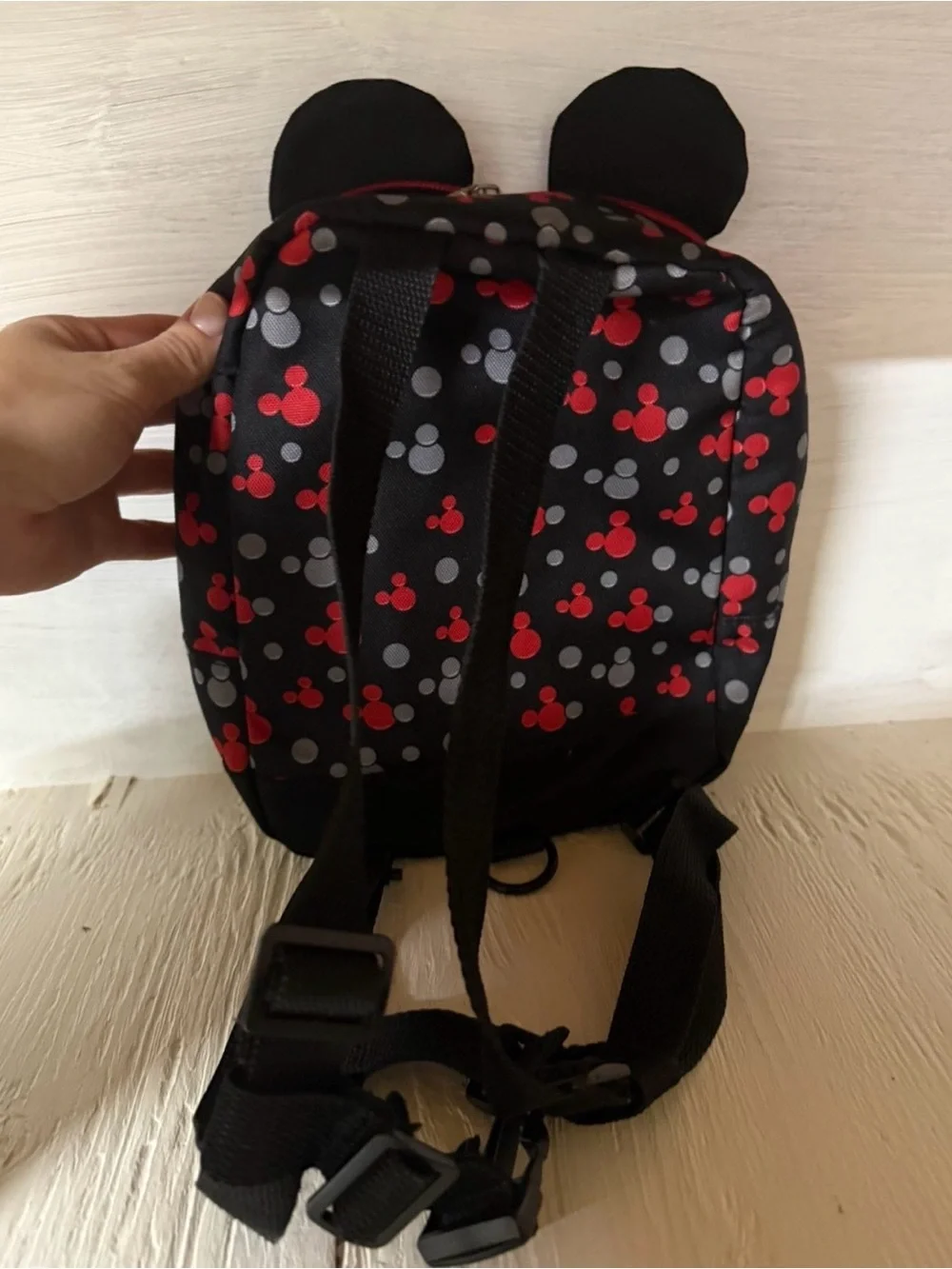 Disney Mickey Mouse Kids Backpack in Red and Black